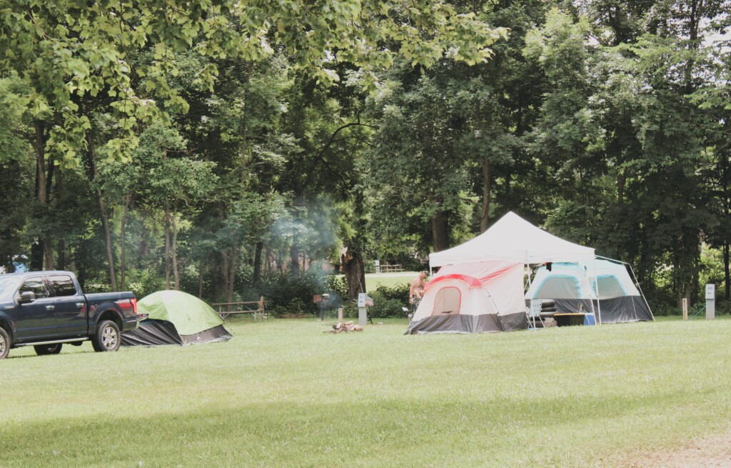 Tent camping